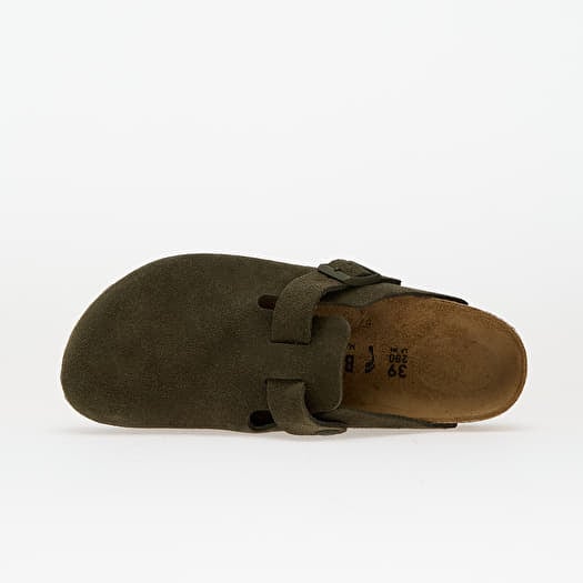 Women's shoes Birkenstock Boston Suede Leather Thyme (1024714