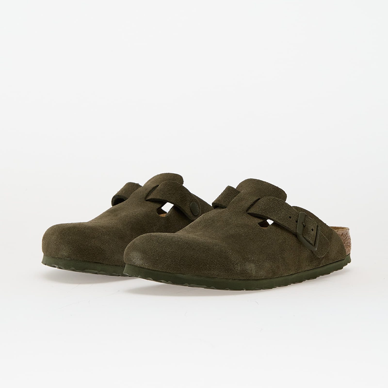 Damesko Birkenstock Boston Suede Leather Thyme