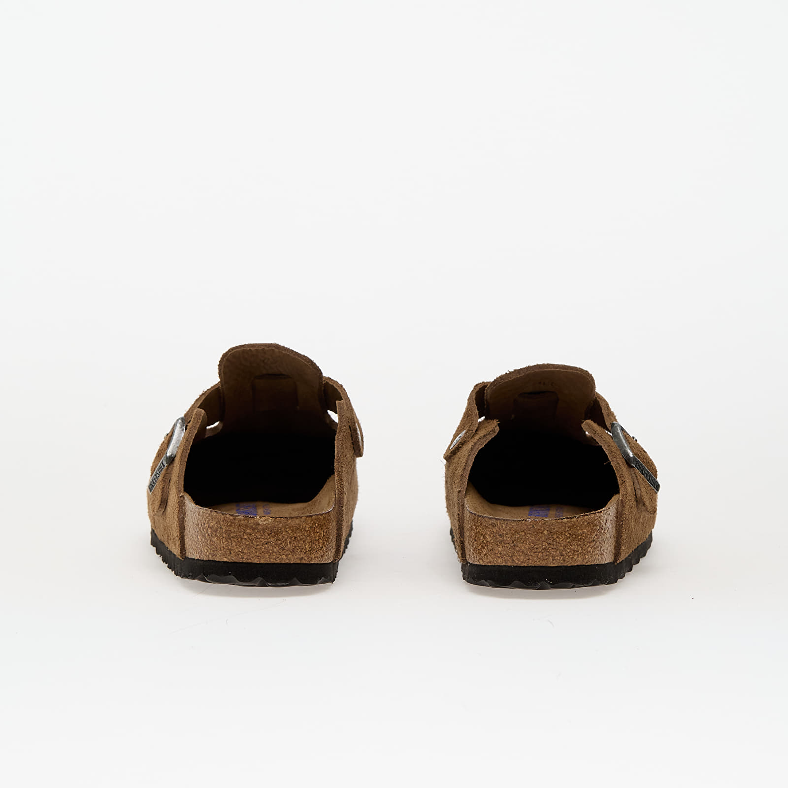 Damesko Birkenstock Boston Soft Footbed Suede Leather Dark Tea Tonal Fb