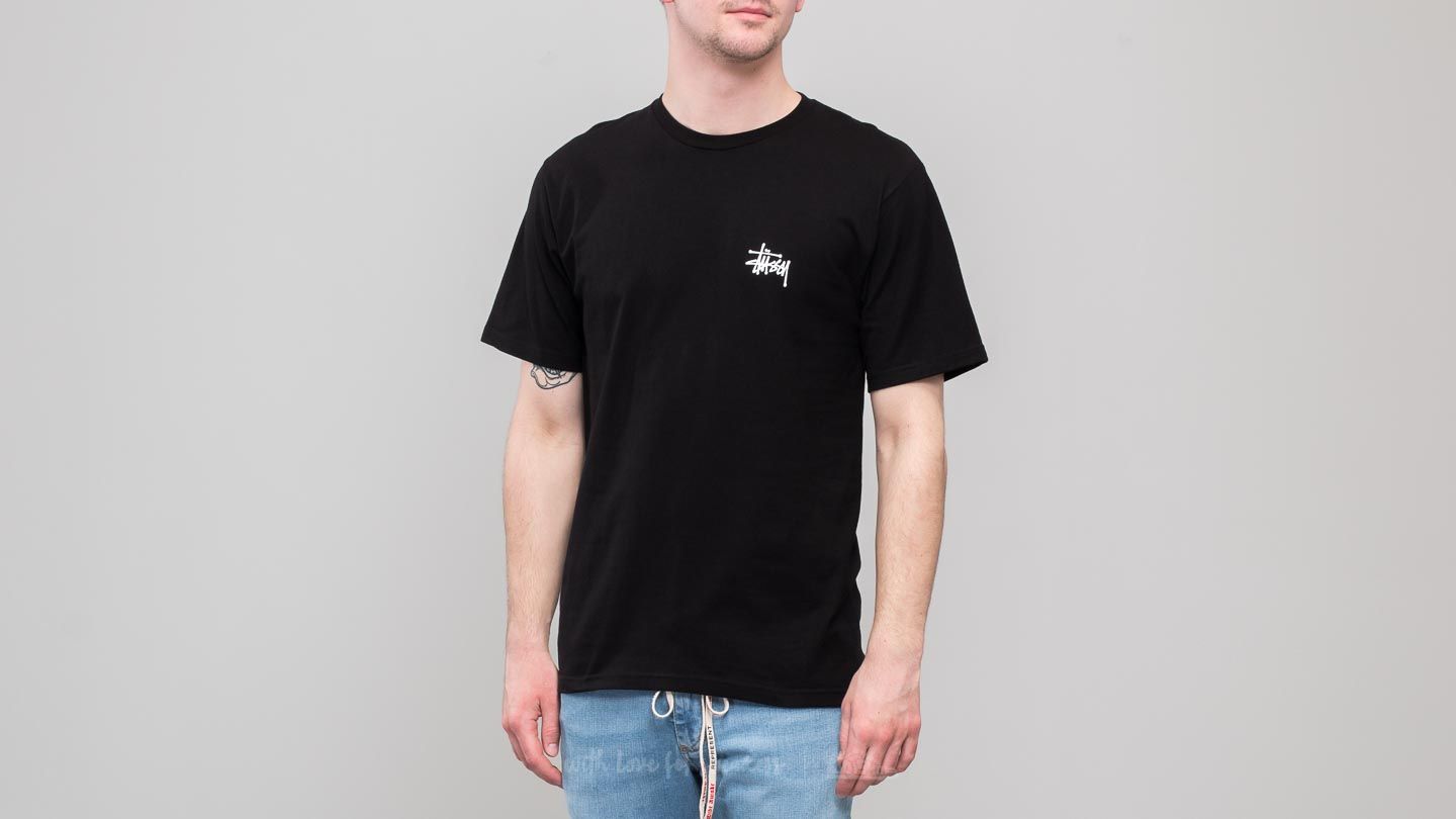 T-Shirts Stüssy Basic Shortsleeve Tee Black