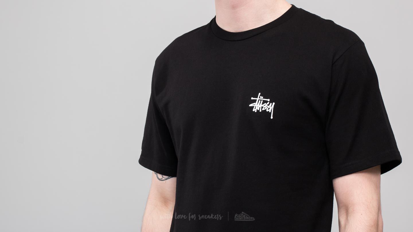 T-Shirts Stüssy Basic Shortsleeve Tee Black