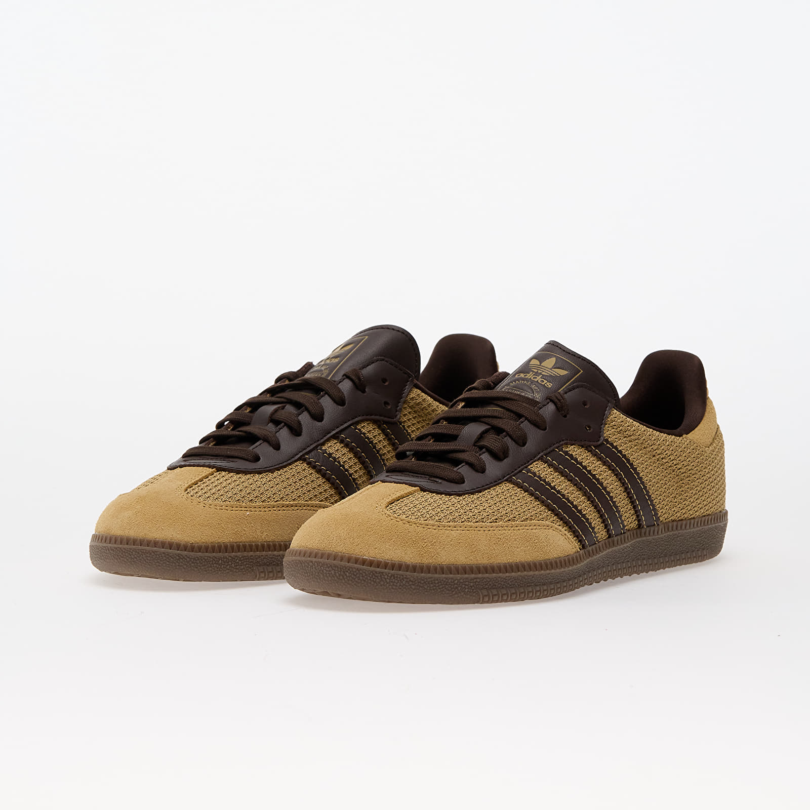 Men's shoes adidas Samba OG Golden Beige/ Dark Brown/ Gum5