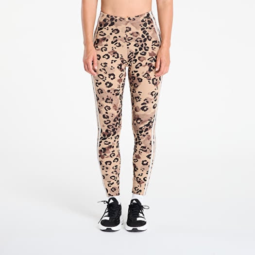 Colanți adidas Essentials 3-Stripes Animal Print Leggings Multicolor/ Warm Sand