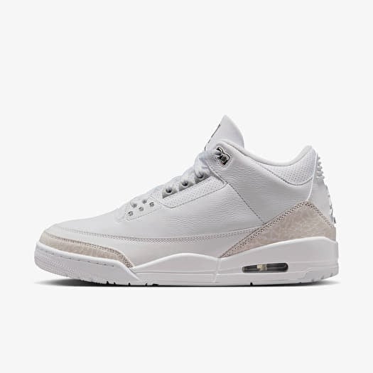 Air Jordan 3 Retro "Pure Money" CT8532-111 White/ Metallic Silver-White