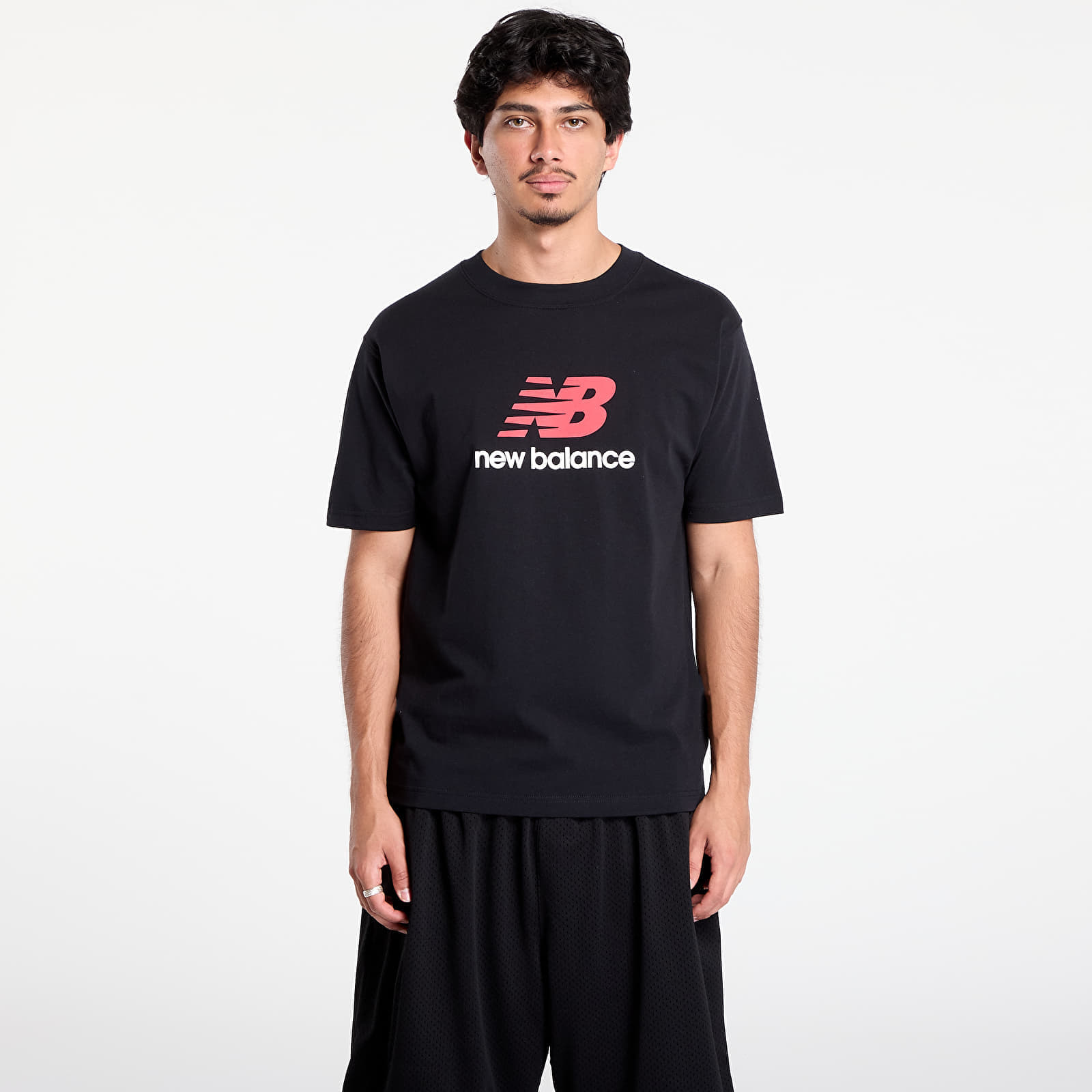 Тениска New Balance Athletics Logo T-Shirt Black S