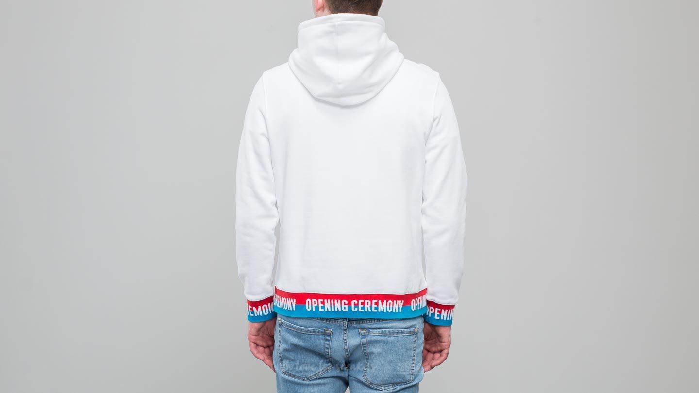 Hoodies and sweatshirts  Opening Ceremony Elastic Logo Hoodie White/ Multicolor