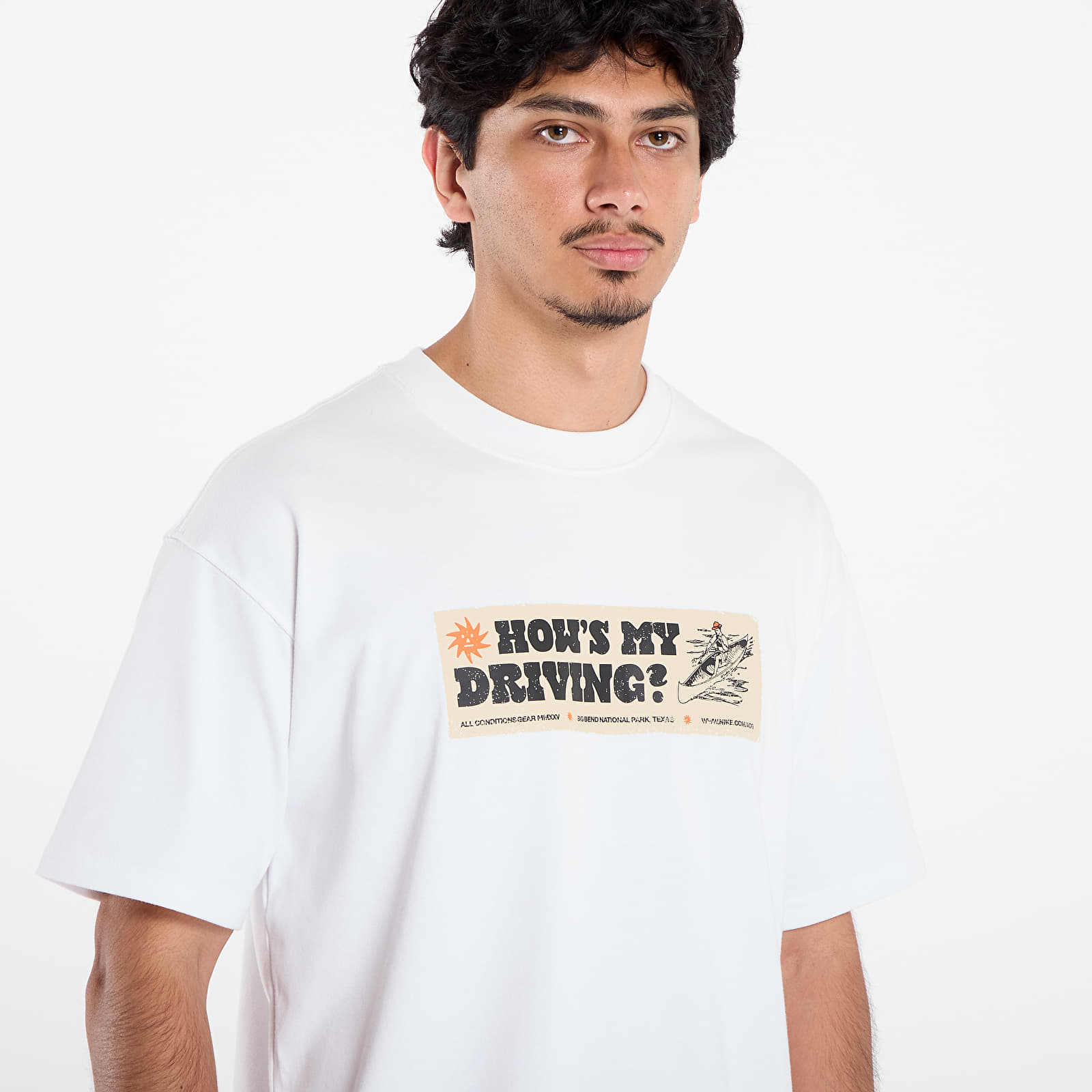 T-Shirts Nike M ACG Tee Oc Canoe Sticker Summit White