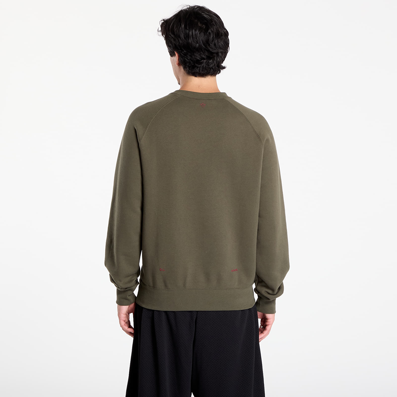 Sweatjacken und Sweatshirts Nike x NOCTA Men's Fleece CS Crew Cargo Khaki/ Team Red