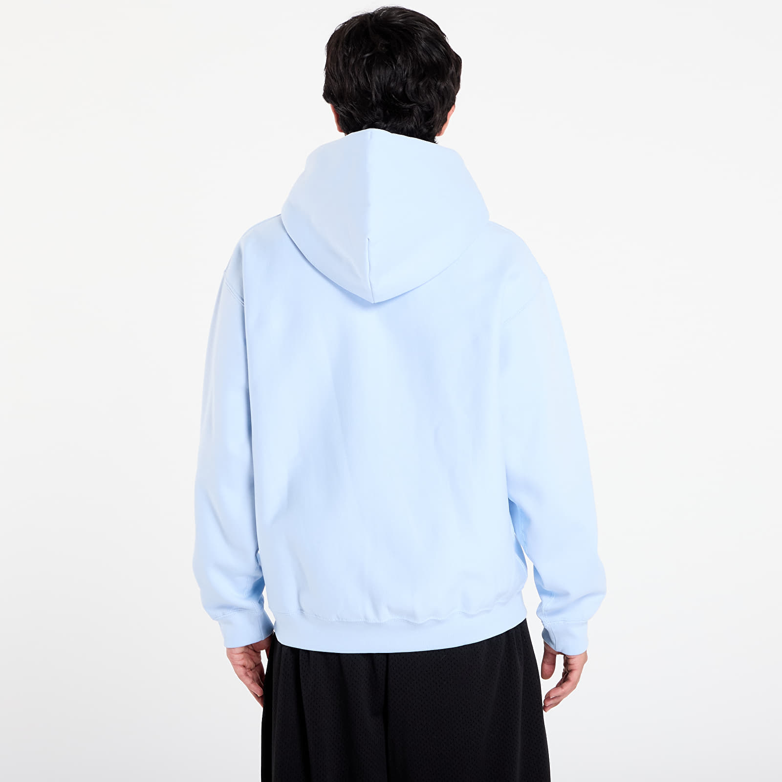 Sweatjacken und Sweatshirts Nike Solo Swoosh Men's Full-Zip Fleece Hoodie Celestine Blue/ Celestine Blue/ White