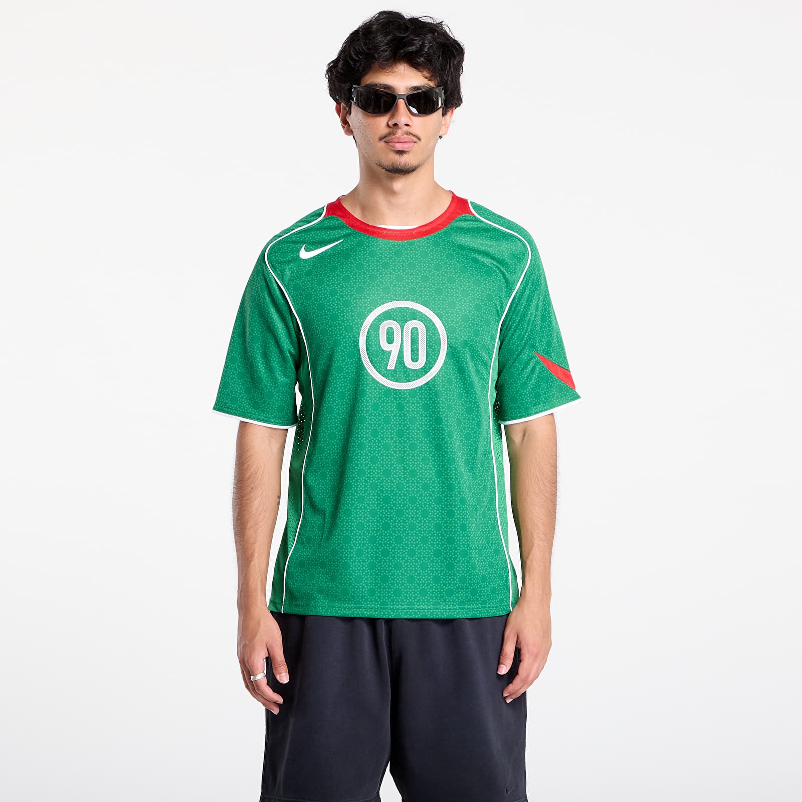 Trikots Nike Total 90 Men's Dri-FIT Soccer Jersey Classic Green/ Sport Red/ White/ White
