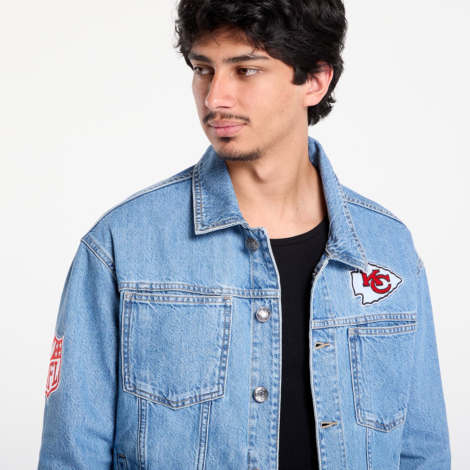 Herrenjacken New Era Kansas City Chiefs Denim Jacket UNISEX Rdm