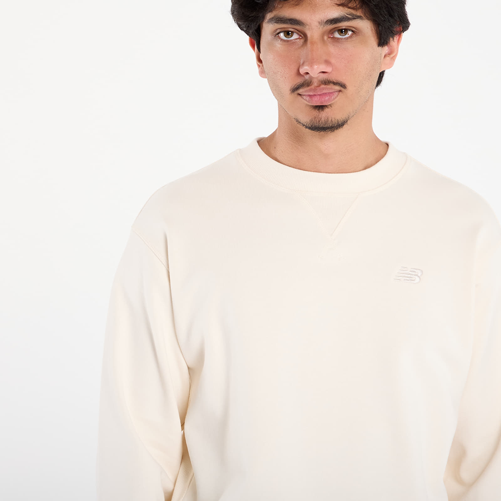 Sweatjacken und Sweatshirts New Balance Athletics French Terry Crew Beige