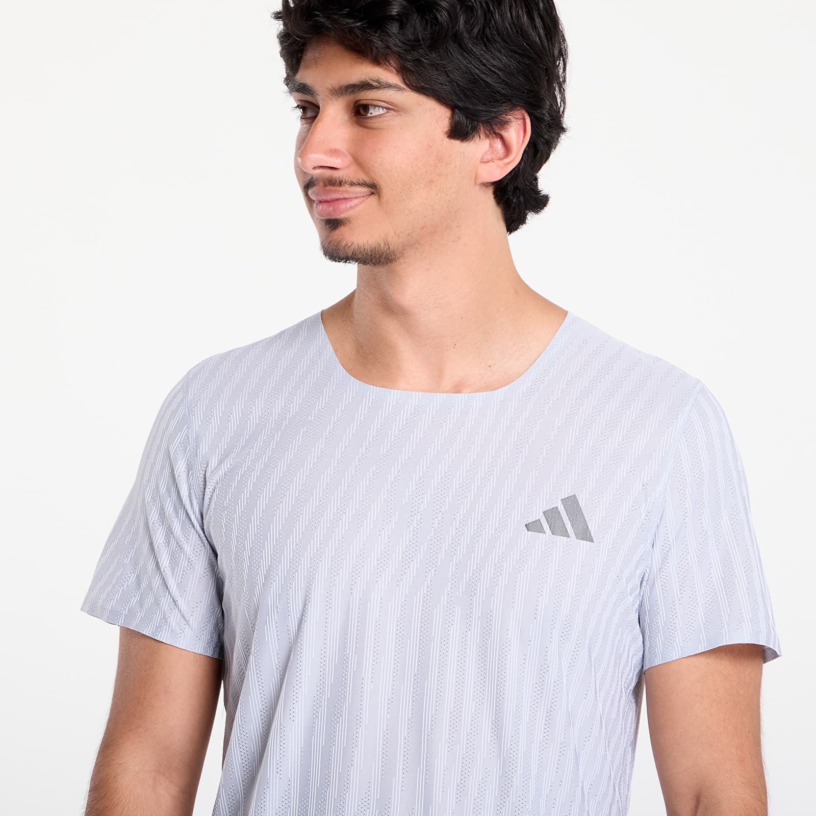T-shirts adidas Adi365 Running Climacool+ Tee Halo Silver/ White