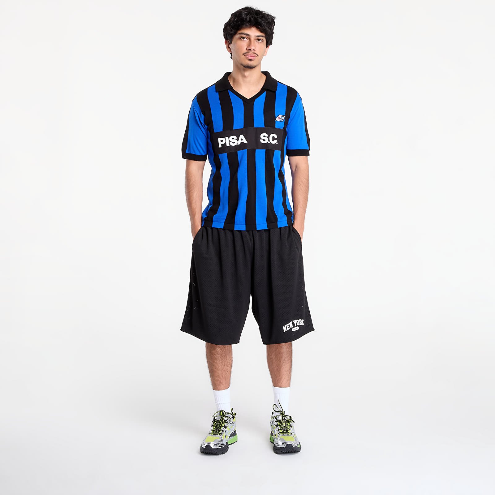 Trøyer COPA Pisa S.C. 1986 - 87 Retro Football Shirt Blue/ Black