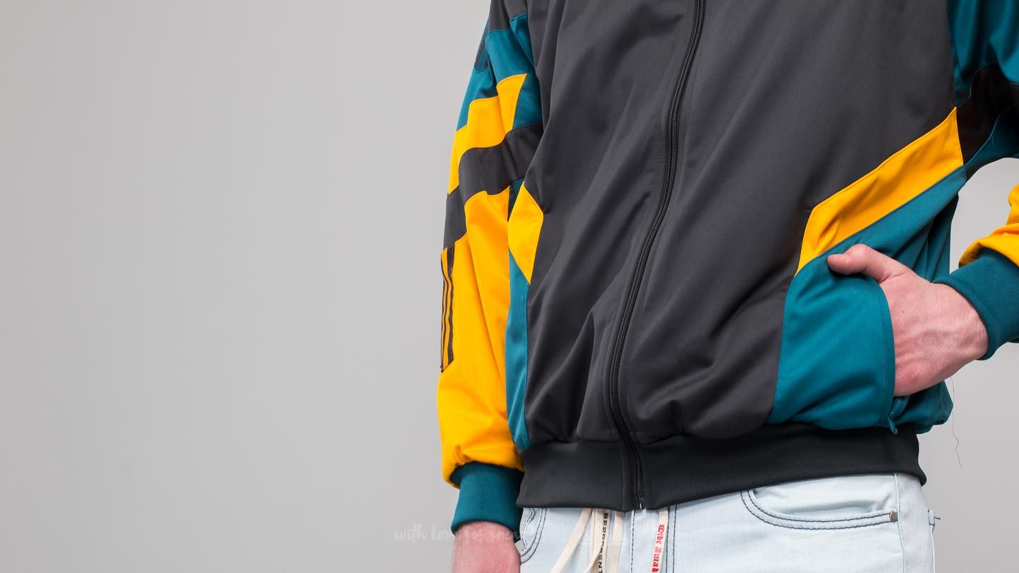 Hoodies and sweatshirts adidas Aloxe Track Top Carbon Collegiate Gold Footshop
