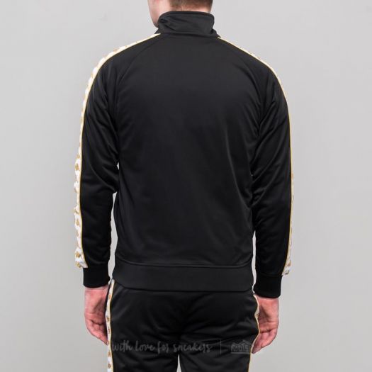 Kappa jacket shop black and gold