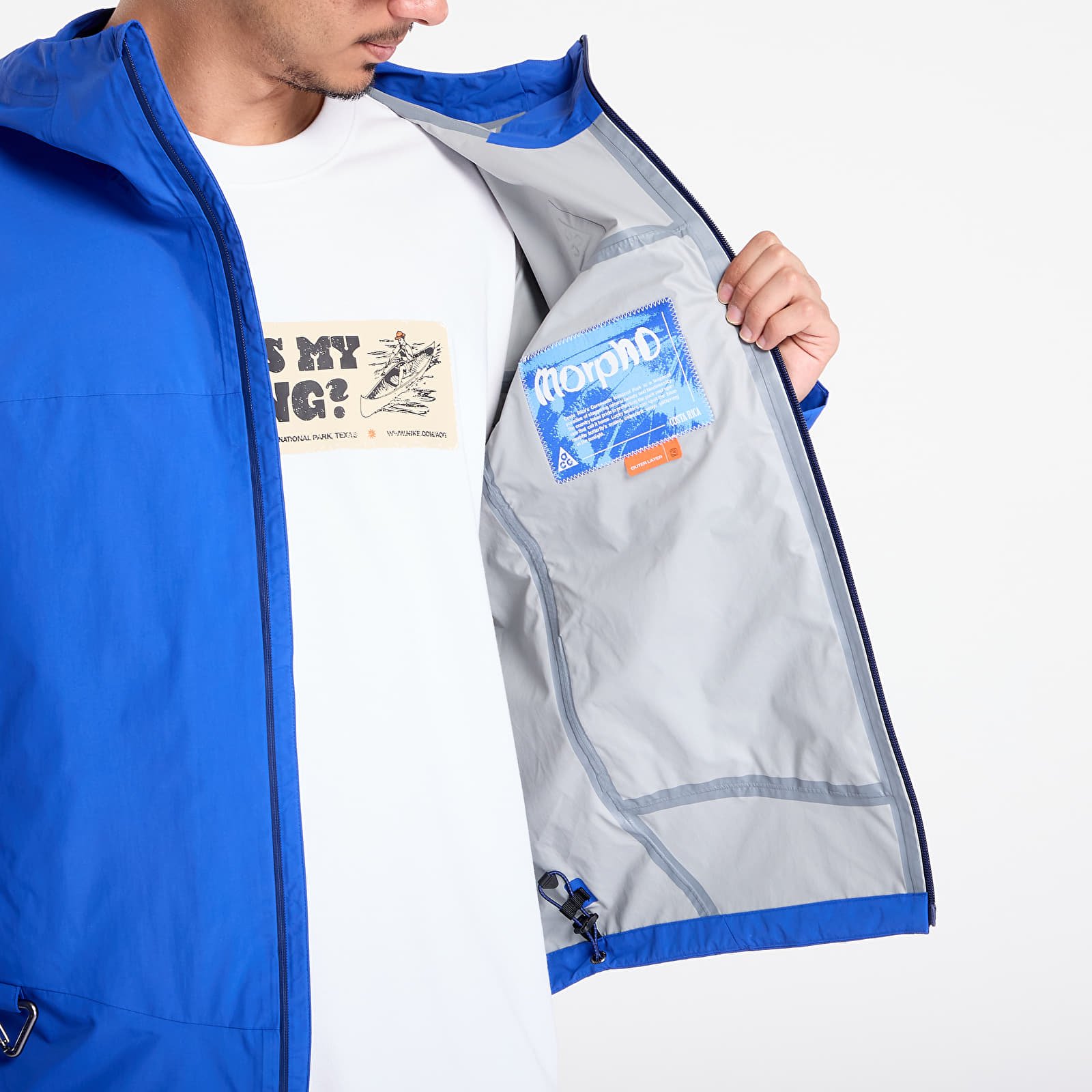Jackets Nike ACG "Morpho" Men's Storm-FIT ADV Rain Jacket Game Royal/ Blue Void/ Summit White