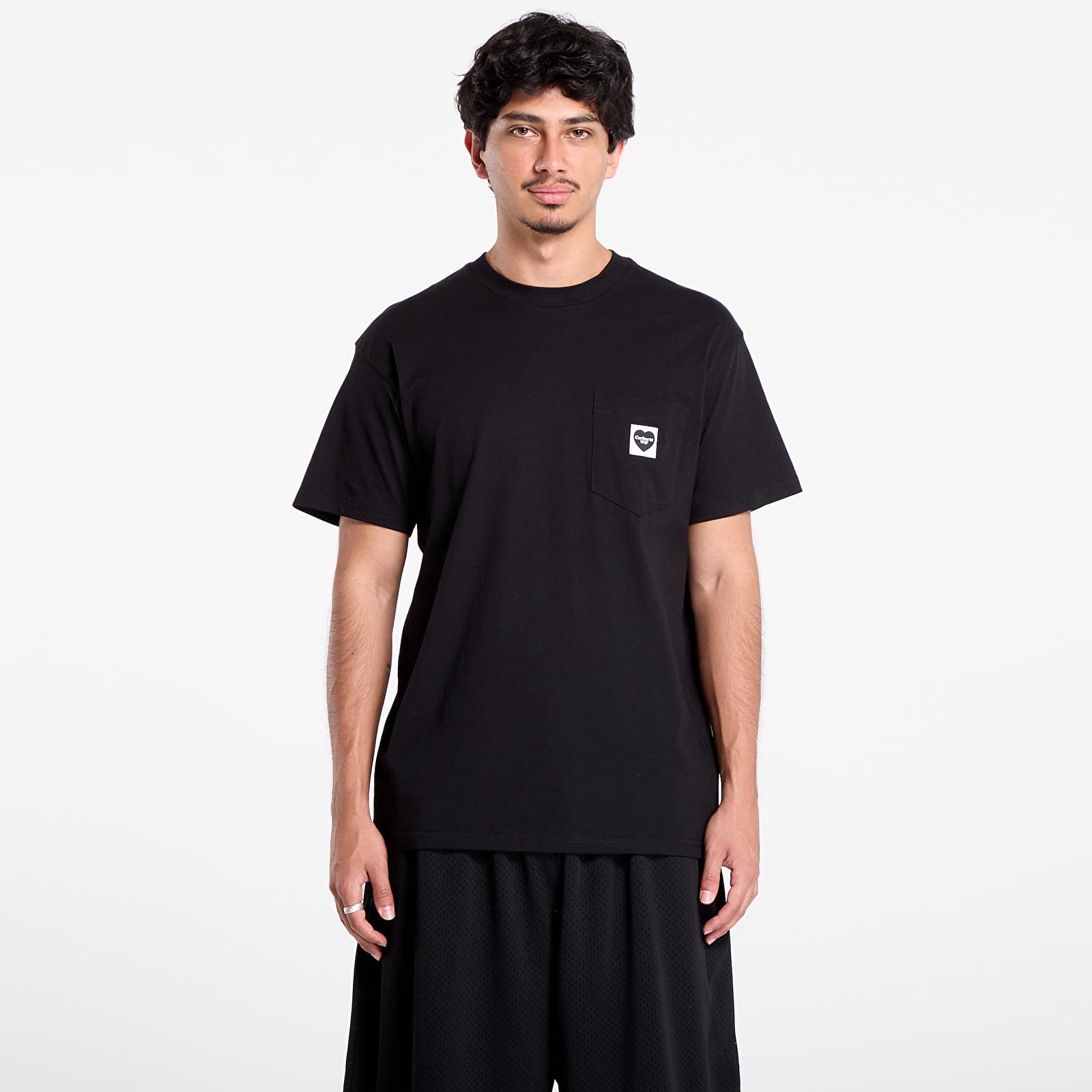T-shirts til mænd Carhartt WIP S/S Pocket Heart T-Shirt Black