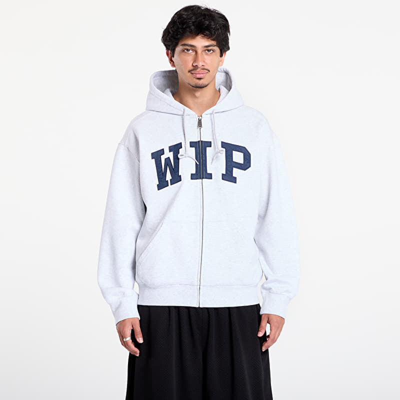 Sweatshirt Carhartt WIP Hooded WIP Sweat Jacket UNISEX Ash Heather Stone Washed