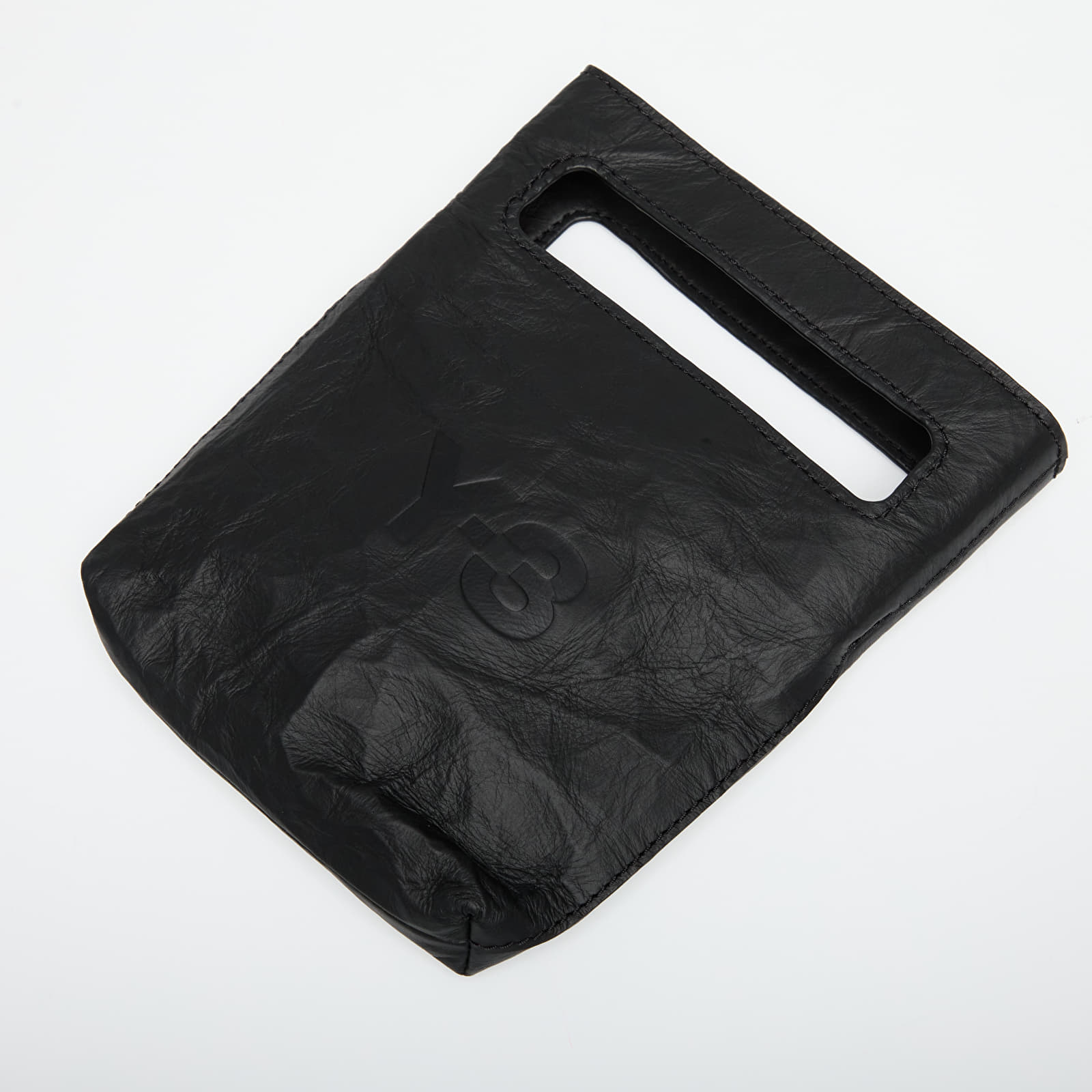 Umhängetaschen Y-3 Crinkle Leather Mini Bag Black