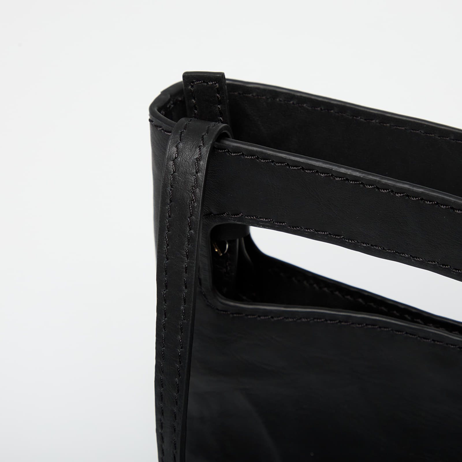Umhängetaschen Y-3 Crinkle Leather Mini Bag Black