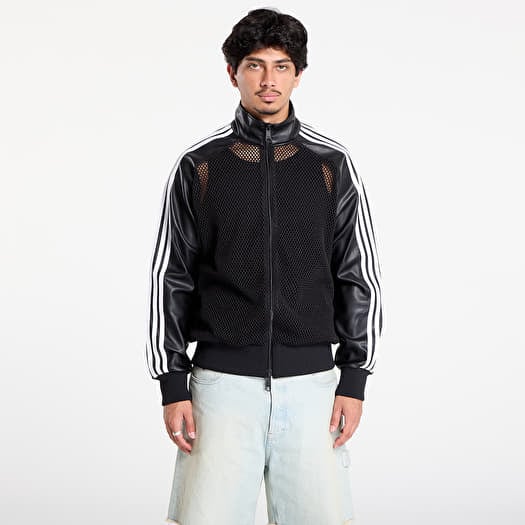 adidas x Jeremy Scott Faux Leather Mesh Track Top UNISEX Black