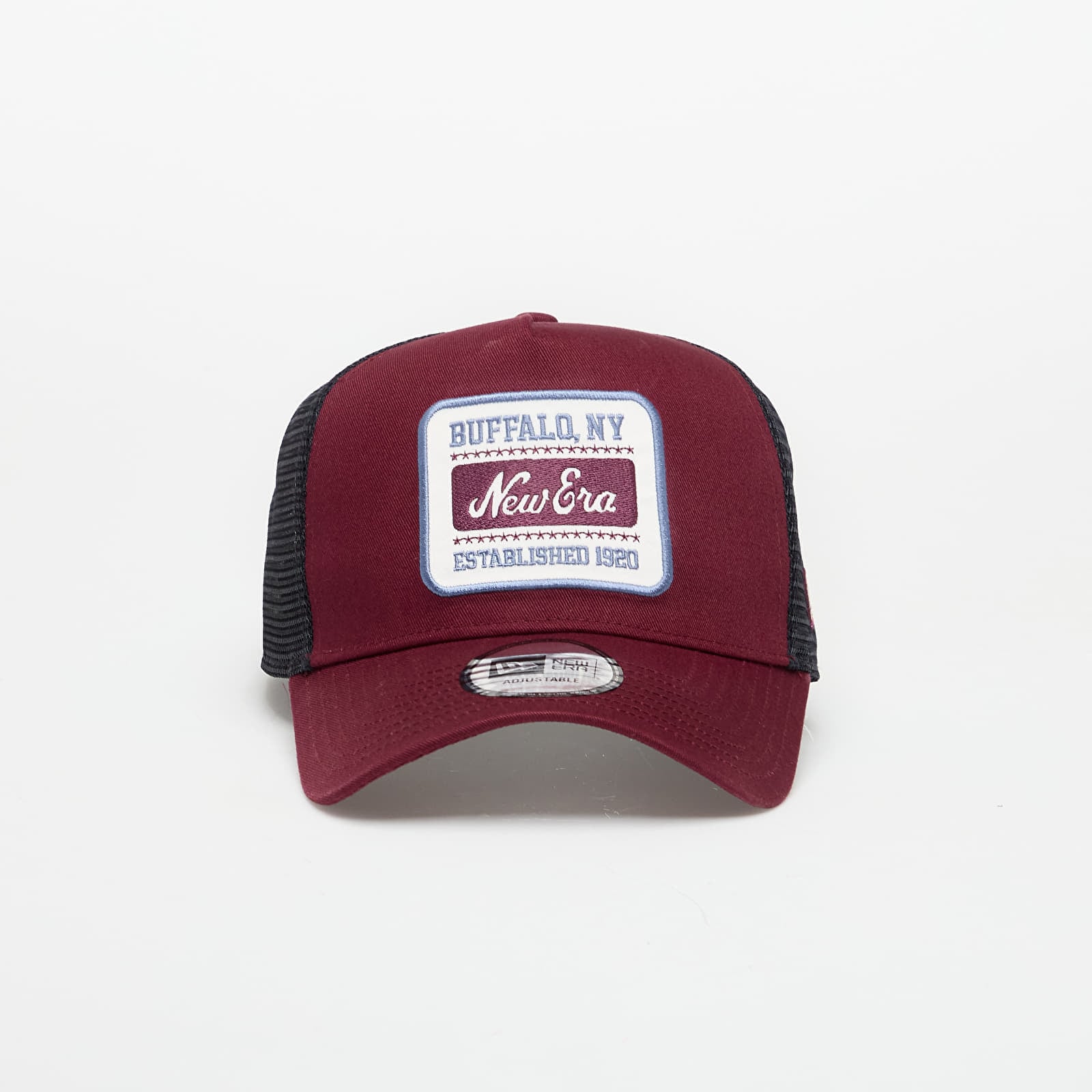 Capac New Era Buffalo NY 9FORTY Trucker Cap Frosted Burgundy/ Min Universal