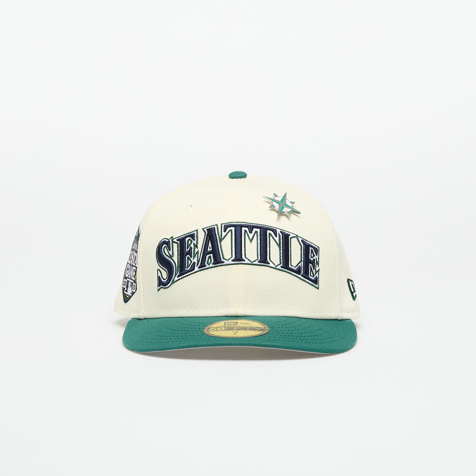 Capac New Era Seattle Mariners 59FIFTY All Star Game Pin Pc Cap Light Cream/ Emg 7 3/8