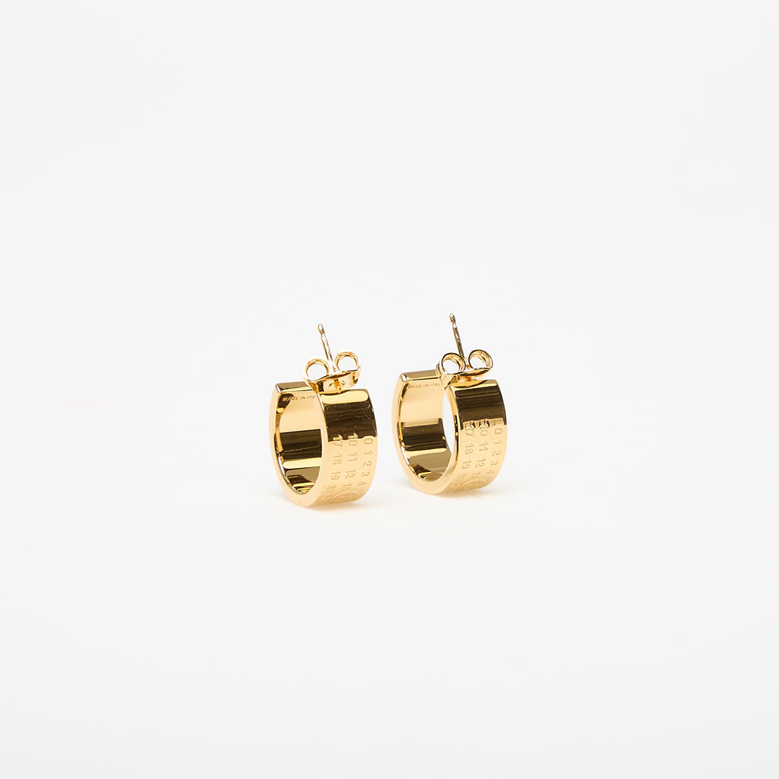 Jewelry MM6 Avp Earrings Yellow Gold Polished