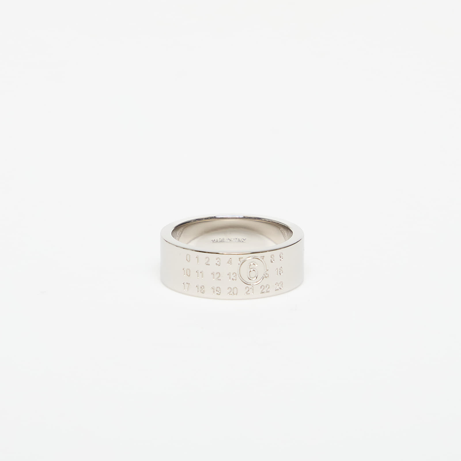 Ringe MM6 Numeric Minimal Signature Ring Polished Palladio
