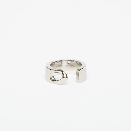 MM6 Minimal Numeric Cuff Ring Polished Palladio