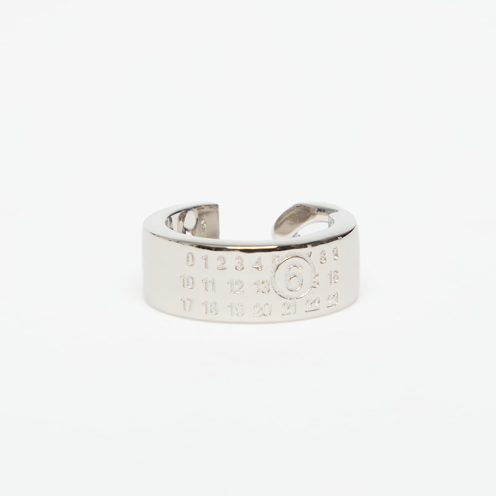 Пръстени MM6 Minimal Numeric Cuff Ring Polished Palladio