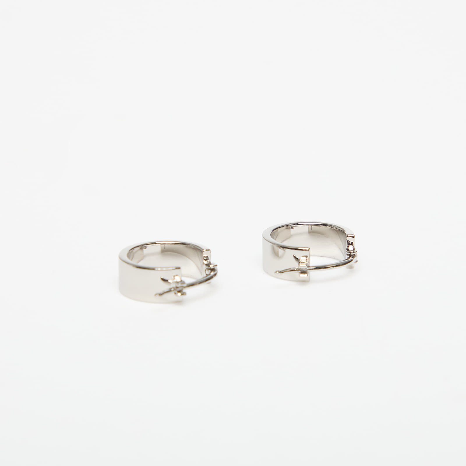 Бижута MM6 Maison Margiela Earrings Polished Palladio