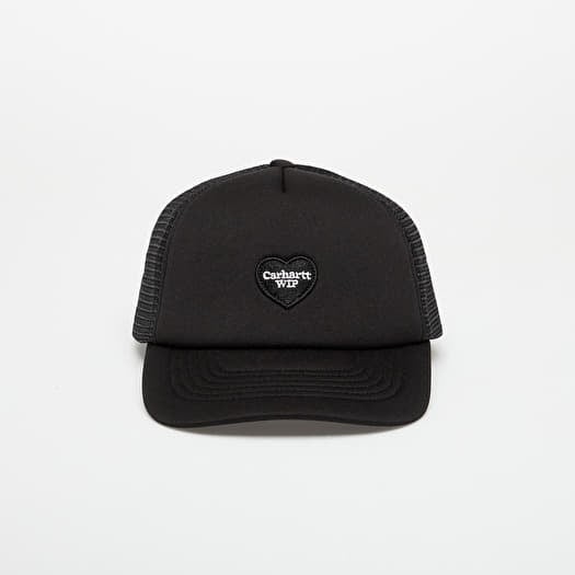 Cap Carhartt WIP Heart Patch Trucker Cap Black