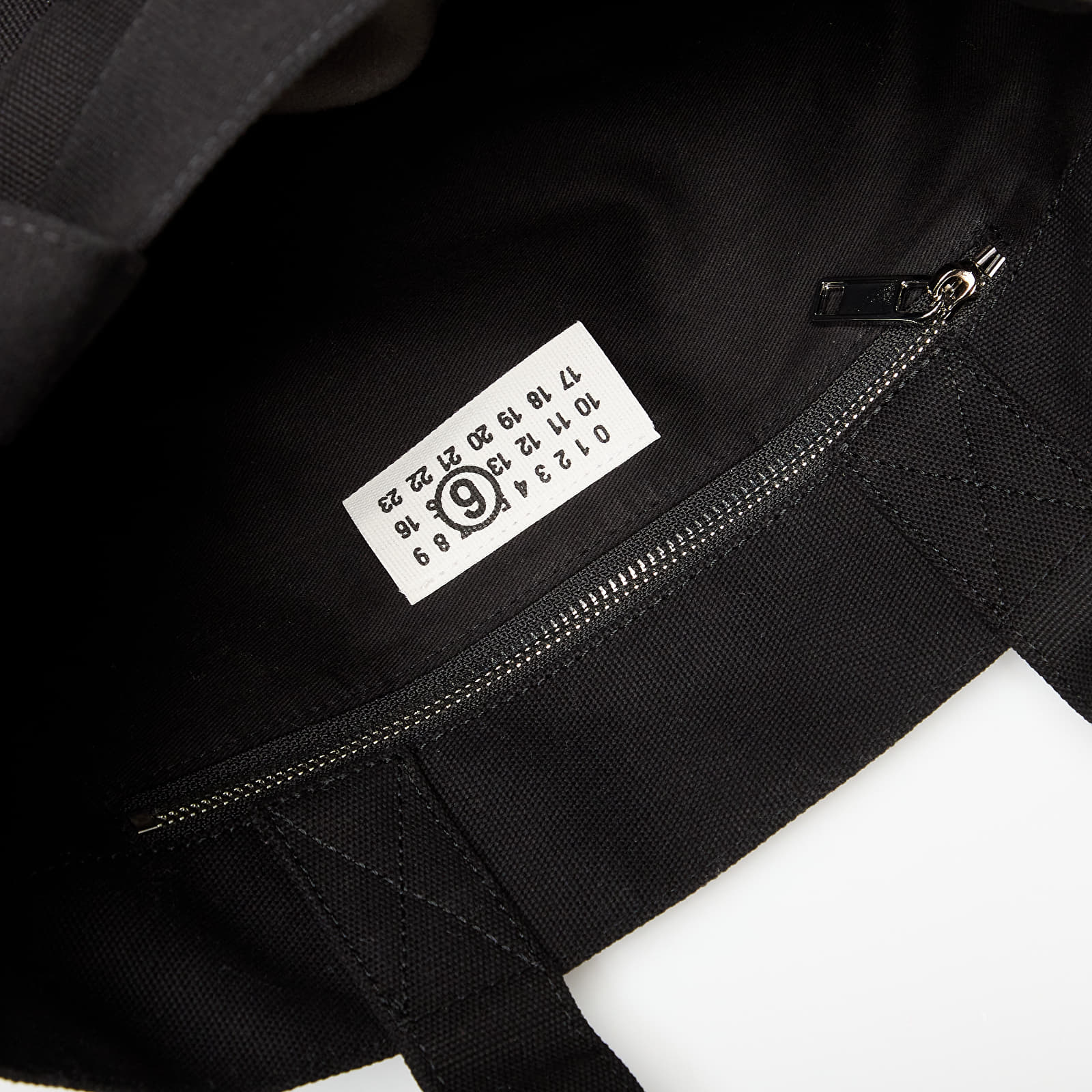 Crossbody чанти MM6 Reversix Canvas Shopping Bag Black