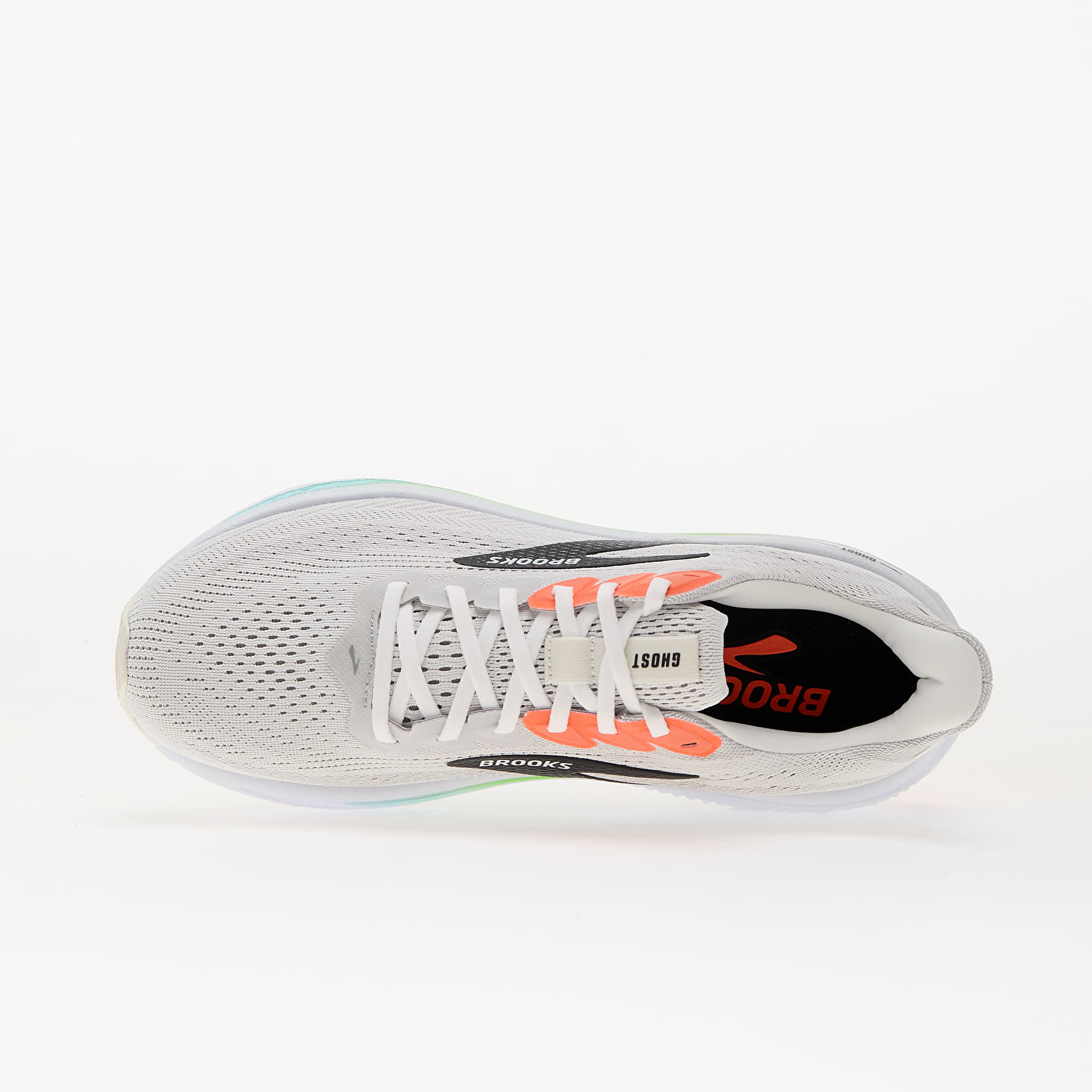 Men's shoes Brooks Ghost 17 M White/ Pink Clay/ Gecko