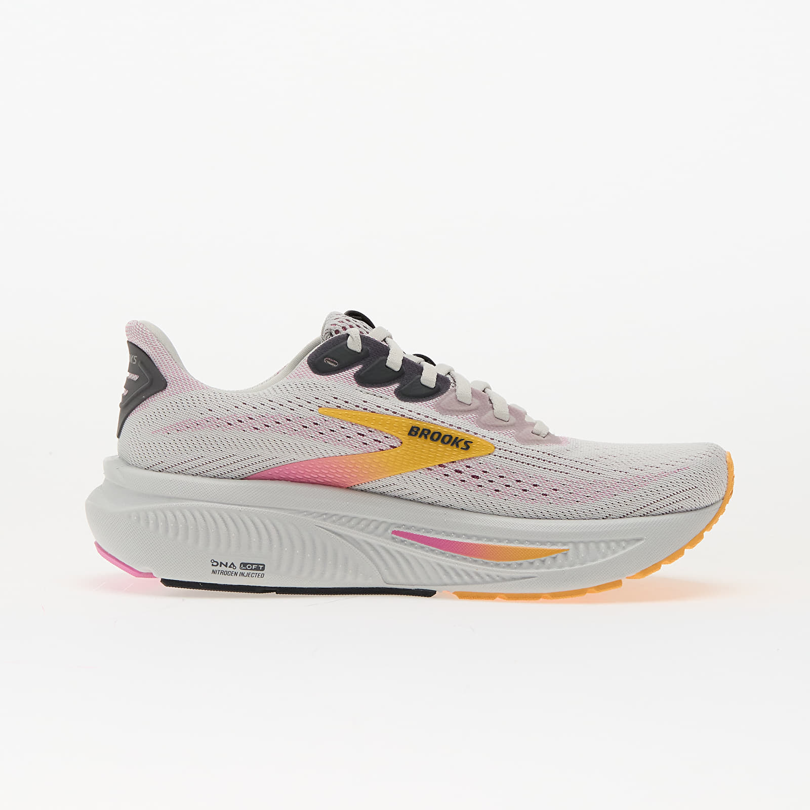 Dámske topánky a tenisky Brooks Ghost 17 W Oyster/ Apricot/ Pink