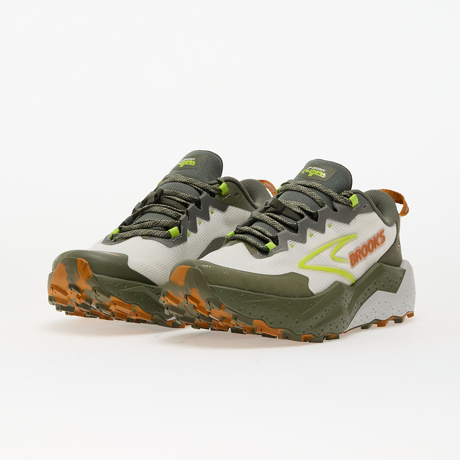 Men's shoes Brooks Caldera 8 M Dusty Olive/ Lime/ Oyster