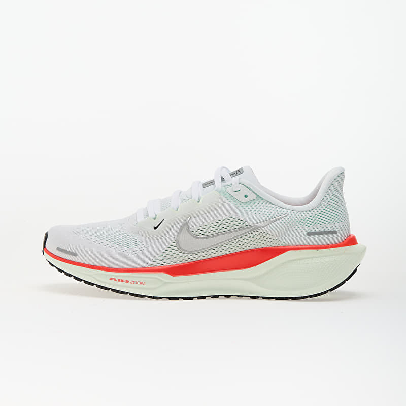 Nike Air Zoom Pegasus 41 White/ Mtlc Silver-Barely Green-Brt Crimson-Black