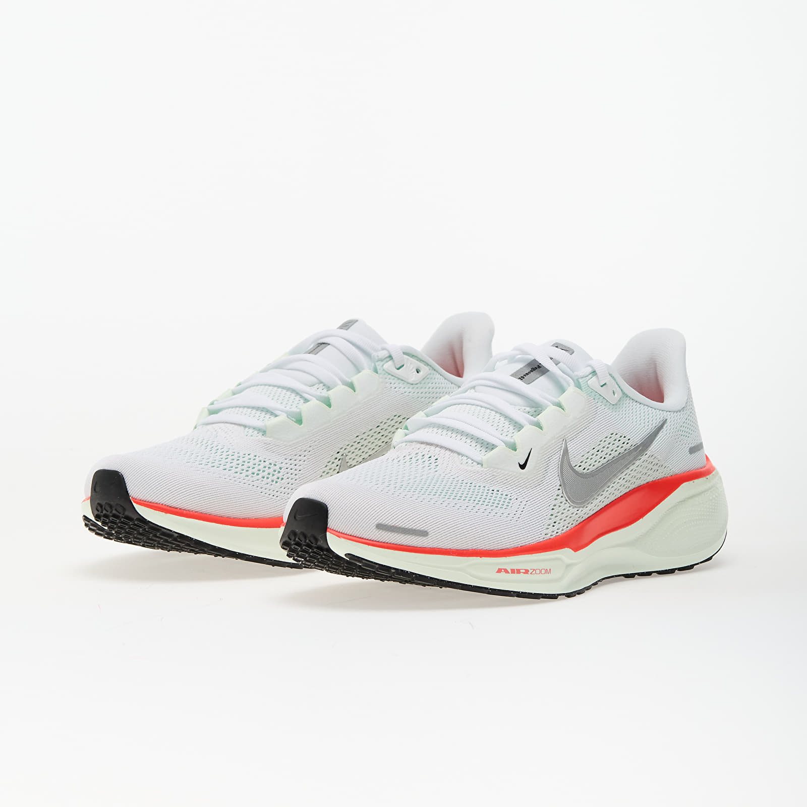 Herren Sneaker und Schuhe Nike Air Zoom Pegasus 41 White/ Mtlc Silver-Barely Green-Brt Crimson-Black