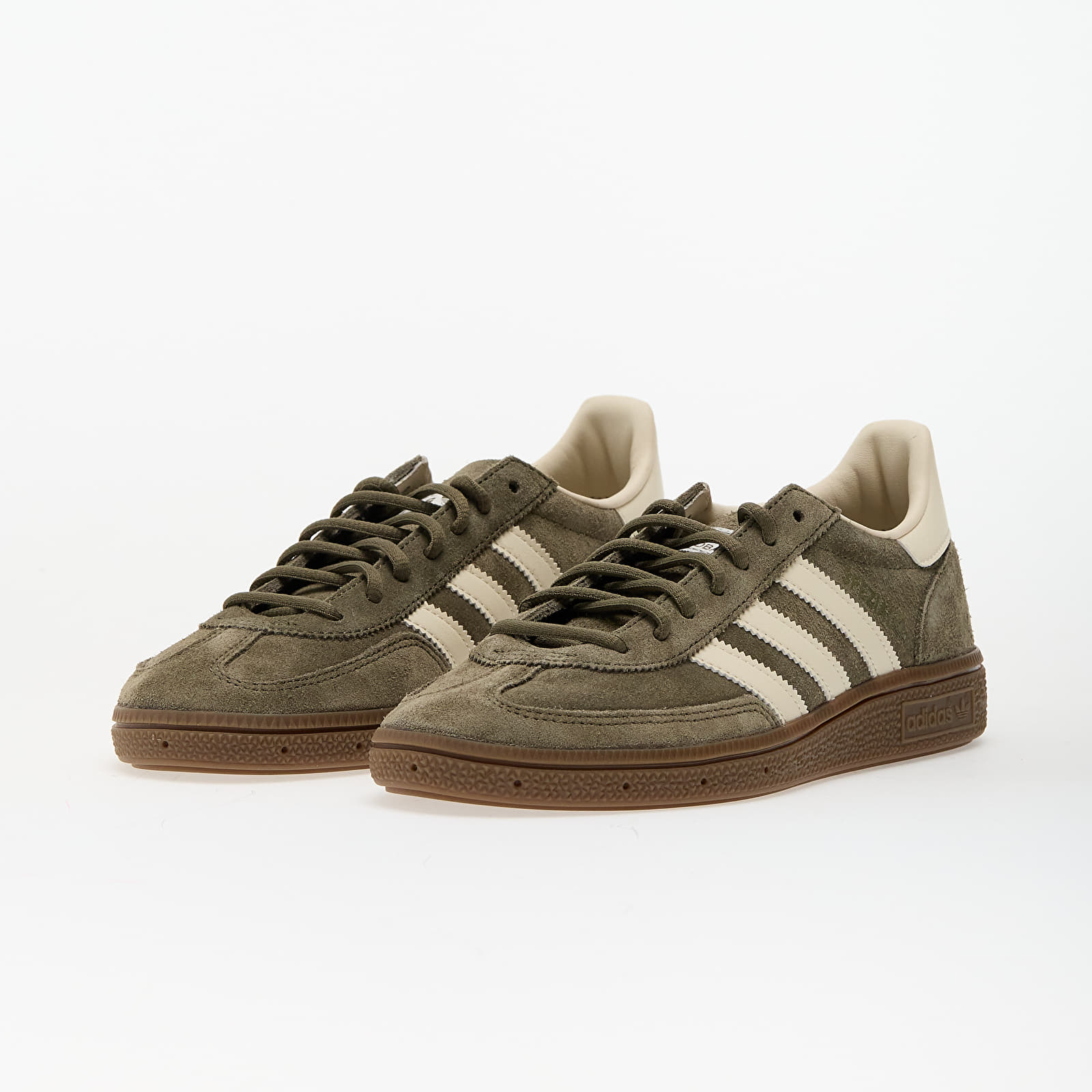 Herresko adidas Handball Spezial Olive Strata/ Crew White/ Gum5