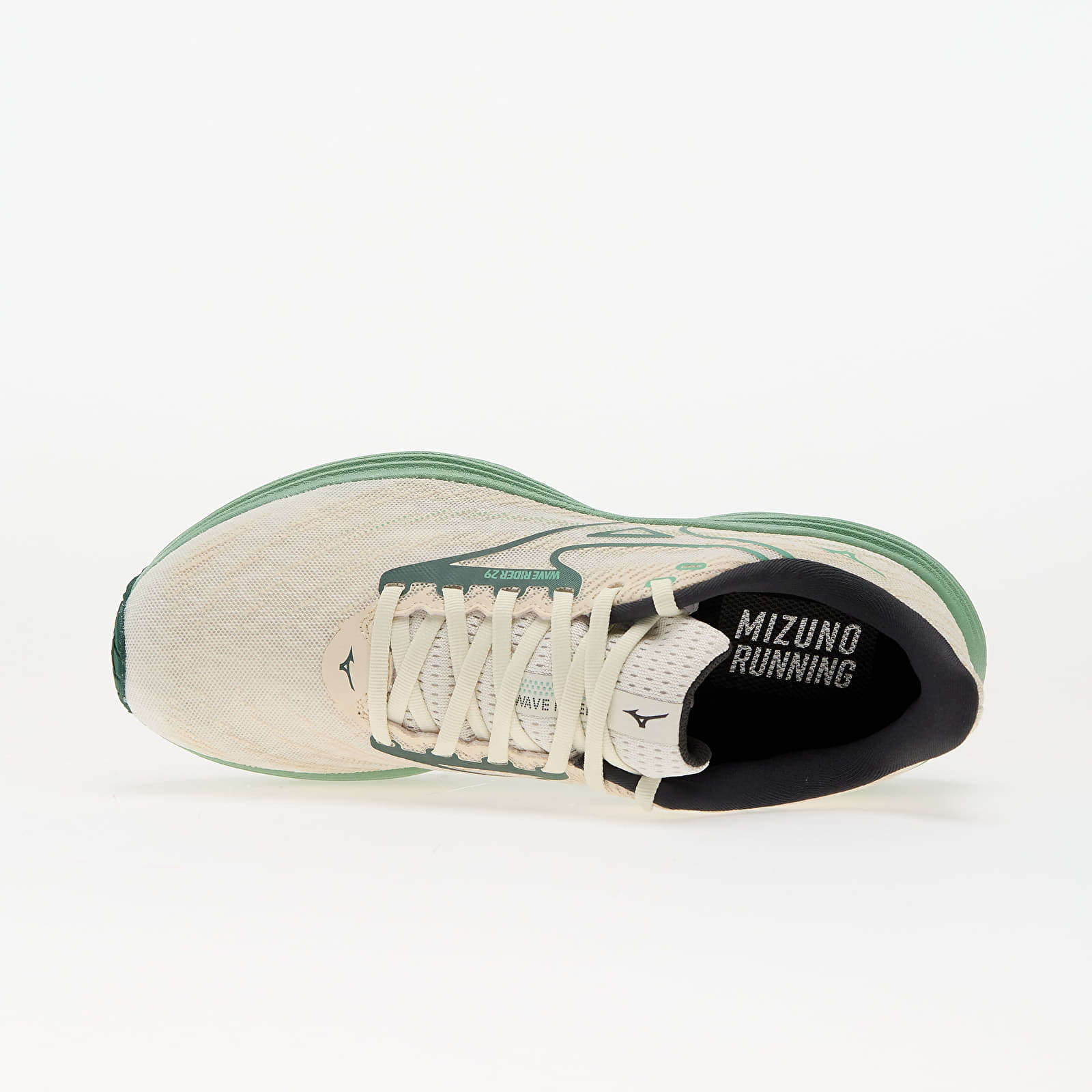 Men's shoes Mizuno Wave Rider 29 (M) White/ Bistro Green/ Creme de Me