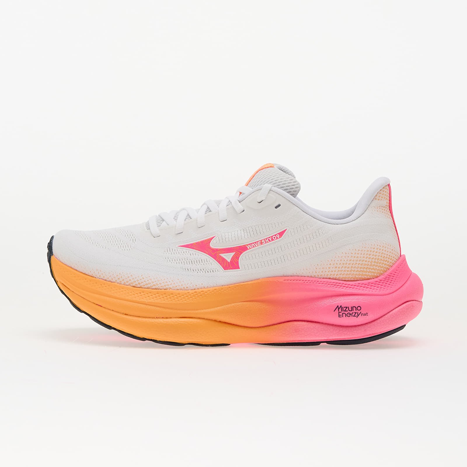 Herresko Mizuno Wave Sky 9 White/ Tang Orange/ Pink Tetra