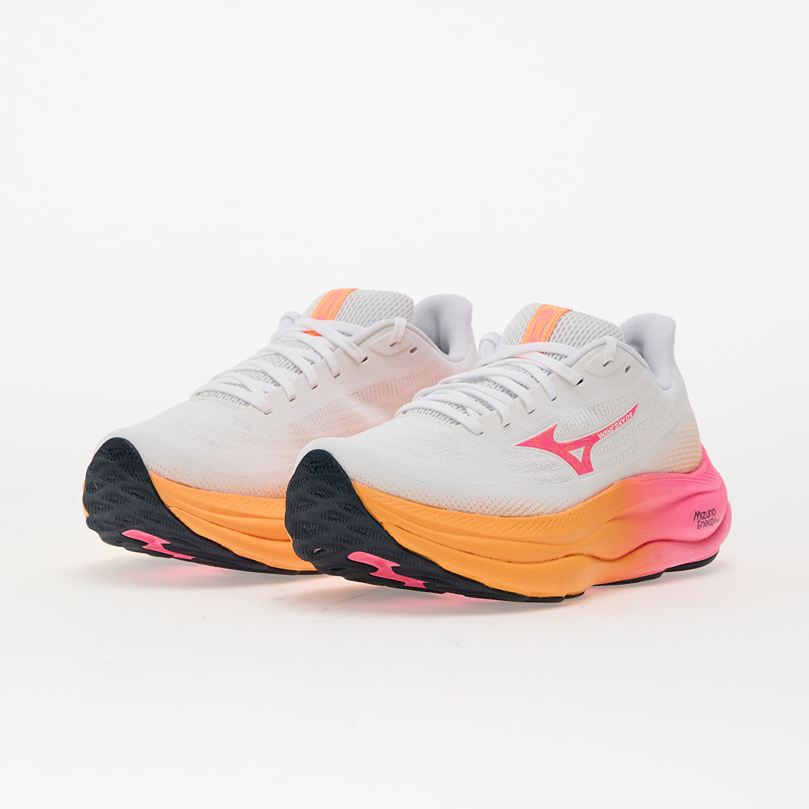 Herresko Mizuno Wave Sky 9 White/ Tang Orange/ Pink Tetra