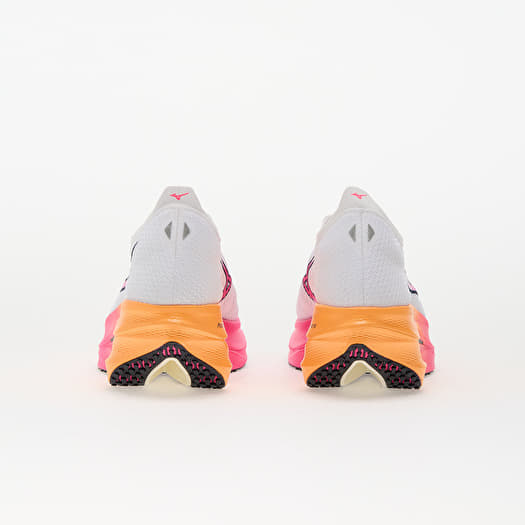 Mizuno Wave Rebellion Pro 3 White/ Pink Tetra/ Tang Orange | Footshop