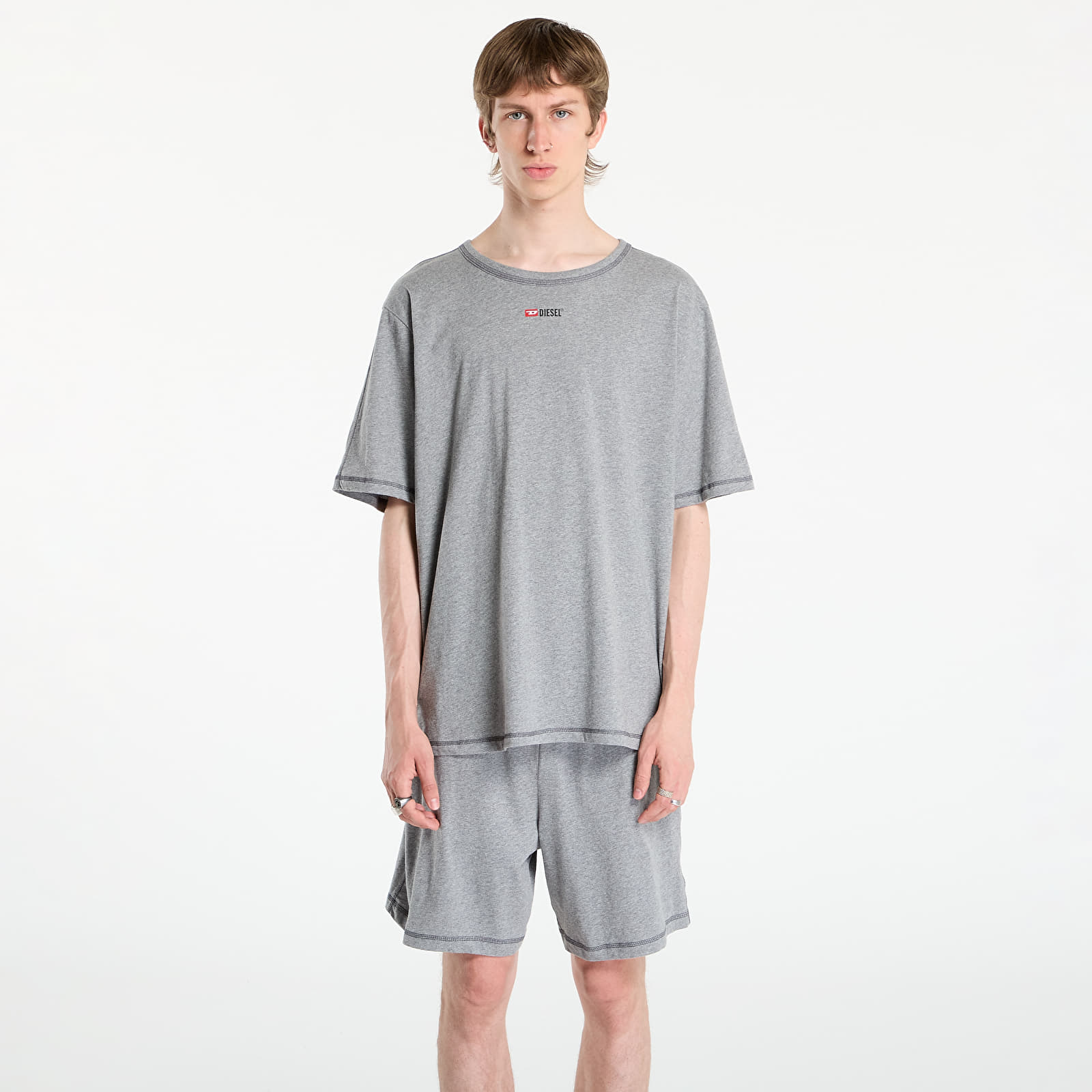 Pyjamas Diesel Set-Adam-D-Core Pyjama Dark Grey Melange