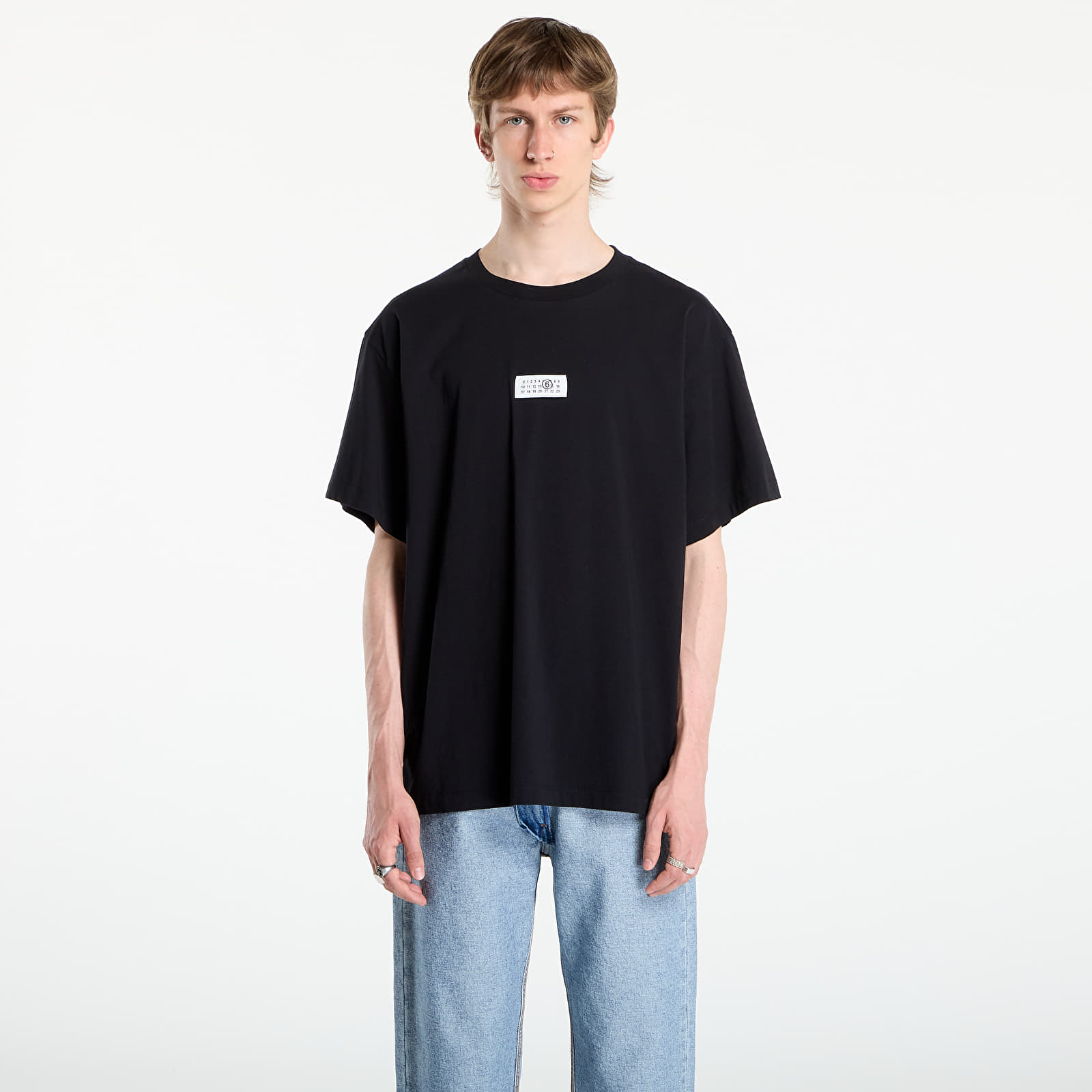 Тениски MM6 Cotton T-Shirt Black