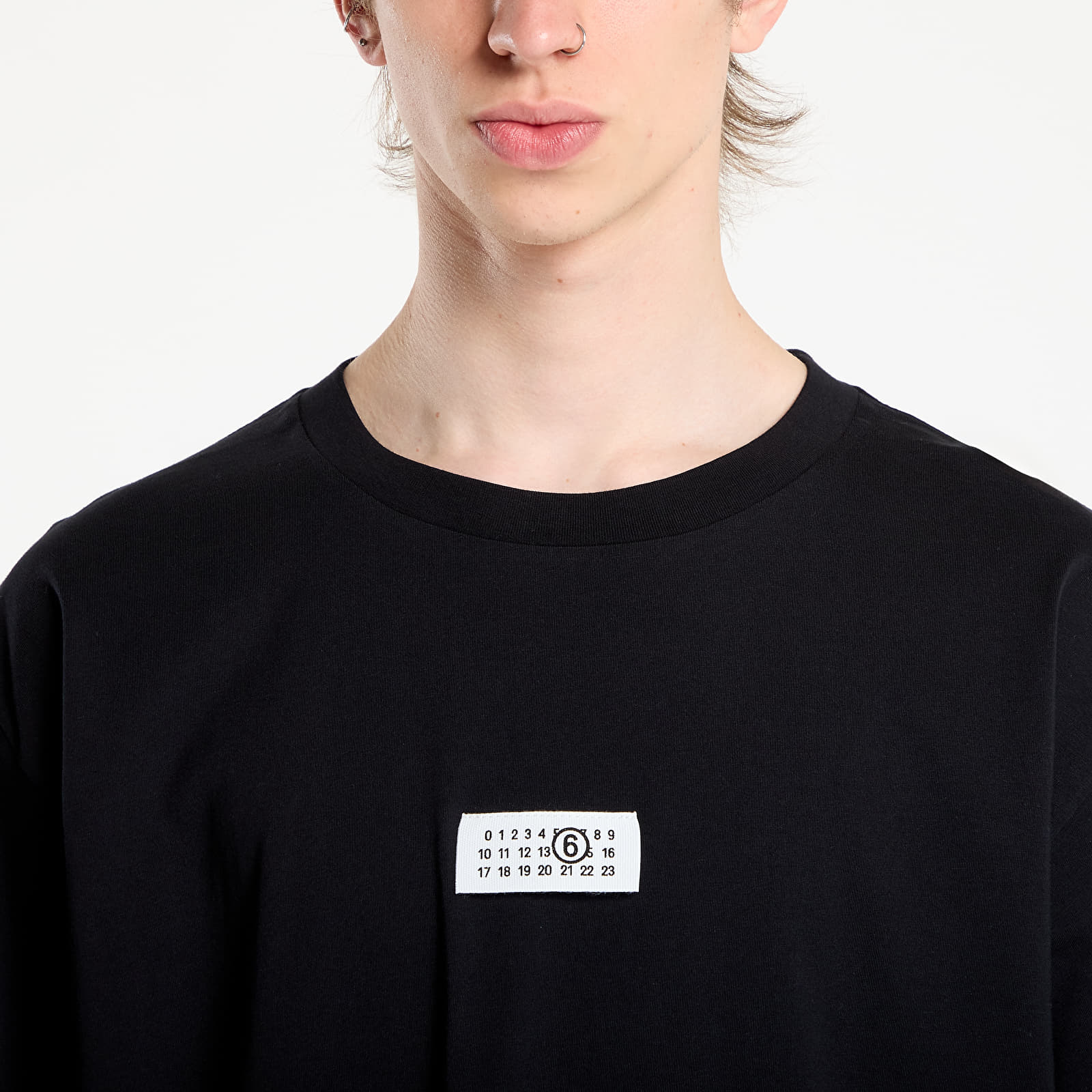 Тениски MM6 Cotton T-Shirt Black