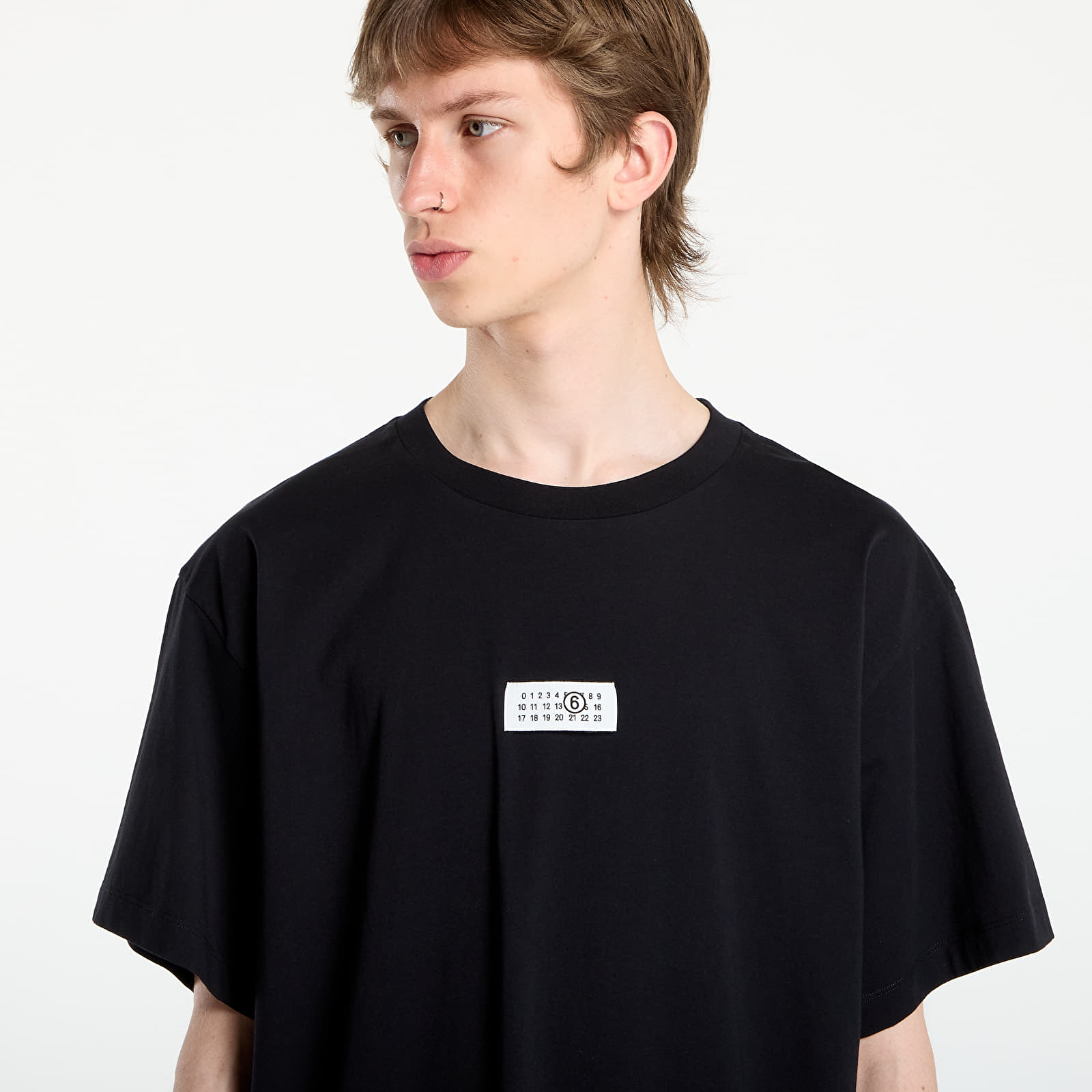 Тениски MM6 Cotton T-Shirt Black
