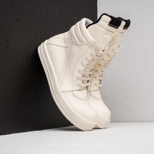 Men s shoes Rick Owens Geobasket Milk Milk Milk Footshop
